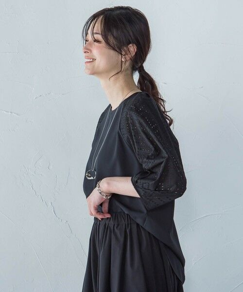 LAUTREAMONT / ロートレアモン シャツ・ブラウス | 【WEB限定】ローンレース切り替えブラウス | 詳細11