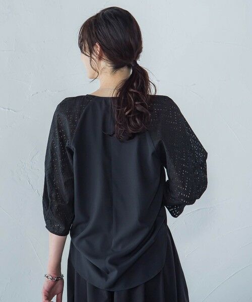 LAUTREAMONT / ロートレアモン シャツ・ブラウス | 【WEB限定】ローンレース切り替えブラウス | 詳細12