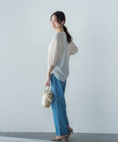 LAUTREAMONT / ロートレアモン シャツ・ブラウス | 【WEB限定】ローンレース切り替えブラウス | 詳細15