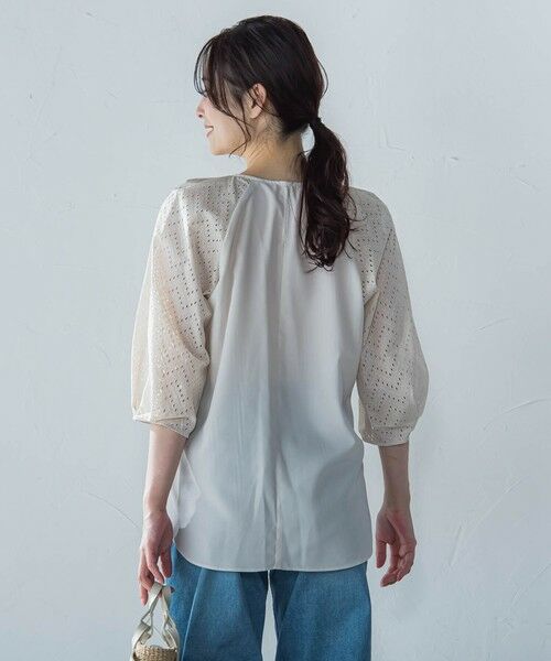 LAUTREAMONT / ロートレアモン シャツ・ブラウス | 【WEB限定】ローンレース切り替えブラウス | 詳細17