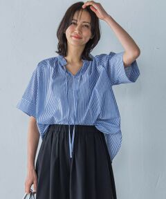 LAUTREAMONT / ロートレアモン シャツ・ブラウス | ローンラメストライプブラウス≪手洗い可能≫