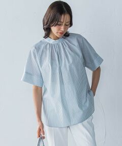 LAUTREAMONT / ロートレアモン シャツ・ブラウス | ローンラメストライプブラウス≪手洗い可能≫