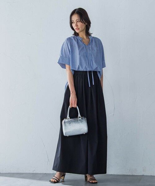 LAUTREAMONT / ロートレアモン シャツ・ブラウス | ローンラメストライプブラウス≪手洗い可能≫ | 詳細2