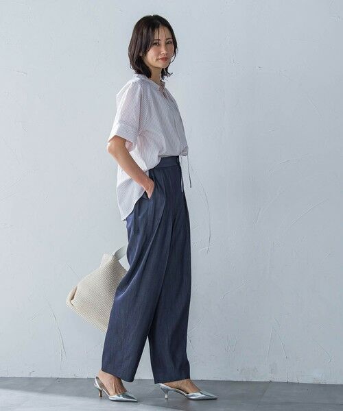 LAUTREAMONT / ロートレアモン シャツ・ブラウス | ローンラメストライプブラウス≪手洗い可能≫ | 詳細18