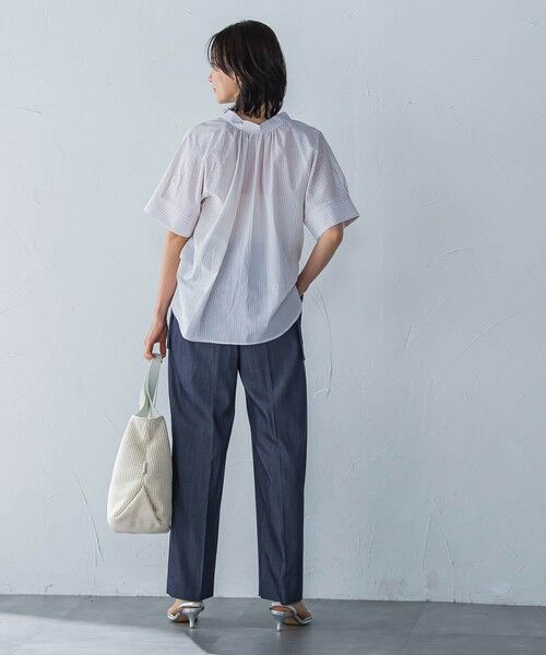 LAUTREAMONT / ロートレアモン シャツ・ブラウス | ローンラメストライプブラウス≪手洗い可能≫ | 詳細19