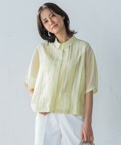 LAUTREAMONT / ロートレアモン シャツ・ブラウス | ピンタックレースブラウス≪手洗い可能≫