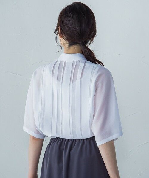 LAUTREAMONT / ロートレアモン シャツ・ブラウス | ピンタックレースブラウス≪手洗い可能≫ | 詳細4