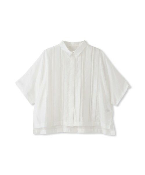 ロートレアモン LAUTREAMONT ピンタックレースブラウス≪手洗い可能≫ （ホワイト） ピンタックレースブラウス≪手洗い可能≫ | LAUTREAMONT（ロート