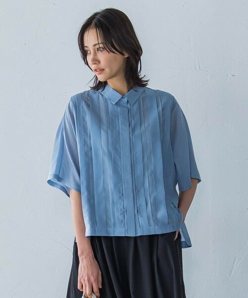 ロートレアモン LAUTREAMONT ピンタックレースブラウス≪手洗い可能≫ （ホワイト） ピンタックレースブラウス≪手洗い可能≫ | LAUTREAMONT（ロート