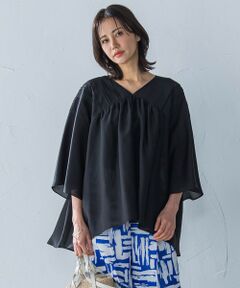 LAUTREAMONT / ロートレアモン シャツ・ブラウス | ピンタックレースチュニックブラウス≪手洗い可能≫