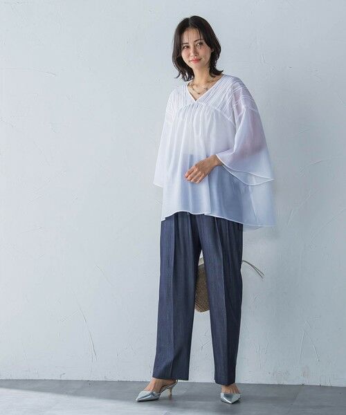 LAUTREAMONT / ロートレアモン シャツ・ブラウス | ピンタックレースチュニックブラウス≪手洗い可能≫ | 詳細2