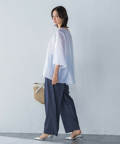 LAUTREAMONT / ロートレアモン シャツ・ブラウス | ピンタックレースチュニックブラウス≪手洗い可能≫ | 詳細3