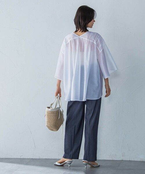 LAUTREAMONT / ロートレアモン シャツ・ブラウス | ピンタックレースチュニックブラウス≪手洗い可能≫ | 詳細4