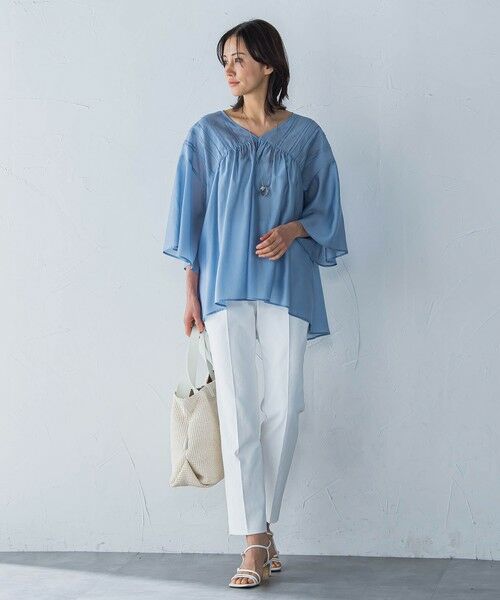 LAUTREAMONT / ロートレアモン シャツ・ブラウス | ピンタックレースチュニックブラウス≪手洗い可能≫ | 詳細9