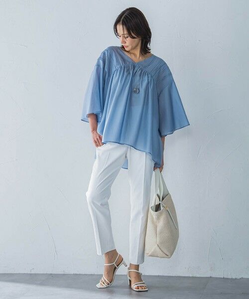 LAUTREAMONT / ロートレアモン シャツ・ブラウス | ピンタックレースチュニックブラウス≪手洗い可能≫ | 詳細12