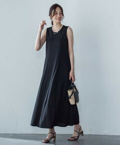 LAUTREAMONT / ロートレアモン ロング・マキシ丈ワンピース | 【WEB限定】ひやさらシワレスワンピース≪洗濯機で洗える≫