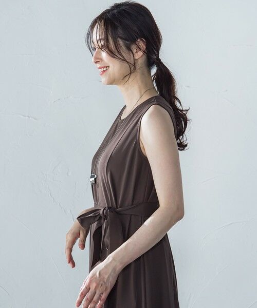 LAUTREAMONT / ロートレアモン ロング・マキシ丈ワンピース | 【WEB限定】ひやさらシワレスワンピース≪洗濯機で洗える≫ | 詳細18