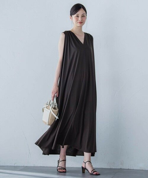 LAUTREAMONT / ロートレアモン ロング・マキシ丈ワンピース | 【一部店舗限定販売】Rethink SOFT TENJIKUワンピース≪洗濯機で洗える≫ | 詳細1