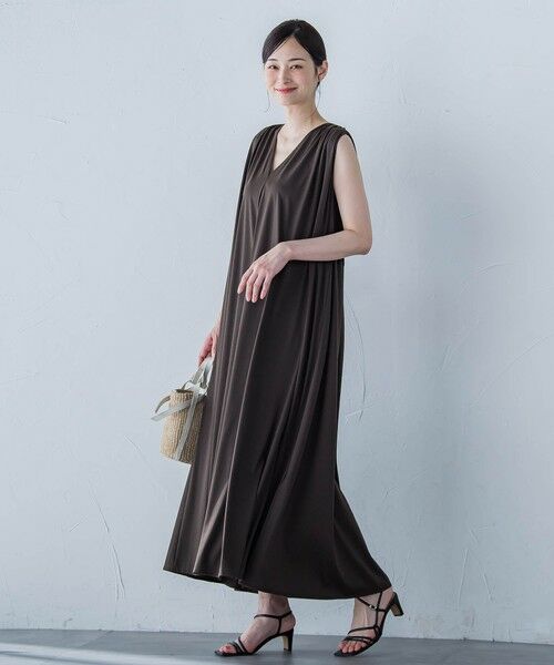 LAUTREAMONT / ロートレアモン ロング・マキシ丈ワンピース | 【一部店舗限定販売】Rethink SOFT TENJIKUワンピース≪洗濯機で洗える≫ | 詳細2