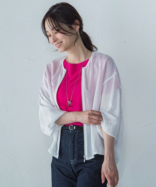 LAUTREAMONT / ロートレアモン テーラードジャケット | メッシュライトブルゾン≪洗濯機で洗える≫ | 詳細9