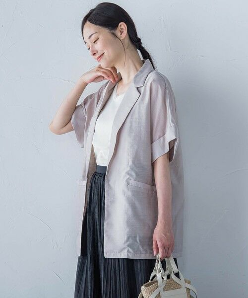 LAUTREAMONT / ロートレアモン テーラードジャケット | 【WEB限定】シアースラブジャケット≪手洗い可能≫ | 詳細8