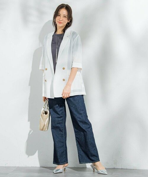 LAUTREAMONT / ロートレアモン テーラードジャケット | シアーダブルジャケット≪手洗い可能≫ | 詳細6