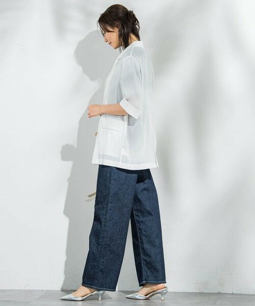 LAUTREAMONT / ロートレアモン テーラードジャケット | シアーダブルジャケット≪手洗い可能≫ | 詳細7