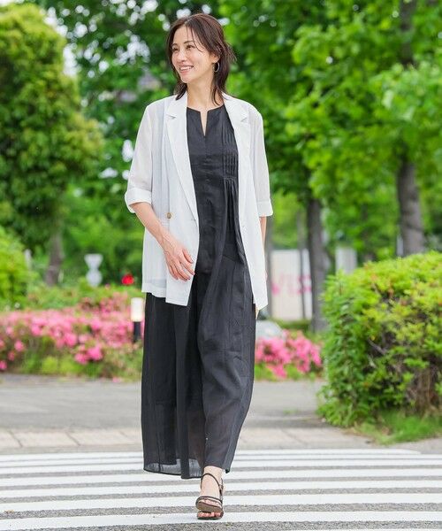 LAUTREAMONT / ロートレアモン テーラードジャケット | シアーダブルジャケット≪手洗い可能≫ | 詳細8