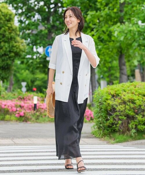 LAUTREAMONT / ロートレアモン テーラードジャケット | シアーダブルジャケット≪手洗い可能≫ | 詳細9