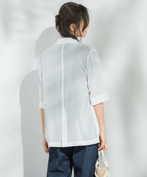 LAUTREAMONT / ロートレアモン テーラードジャケット | シアーダブルジャケット≪手洗い可能≫ | 詳細12