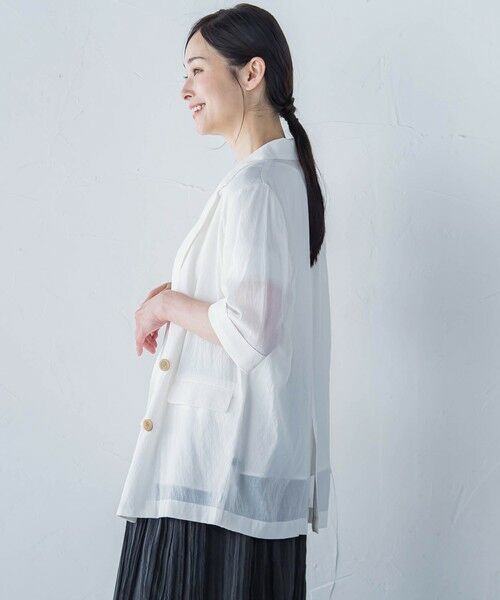 LAUTREAMONT / ロートレアモン テーラードジャケット | シアーダブルジャケット≪手洗い可能≫ | 詳細2