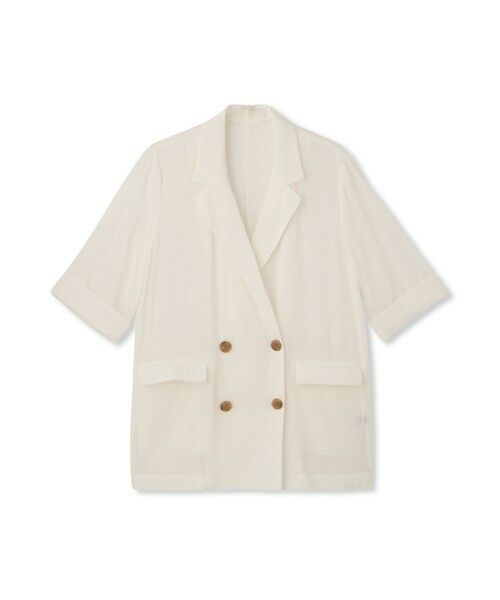 LAUTREAMONT / ロートレアモン テーラードジャケット | シアーダブルジャケット≪手洗い可能≫ | 詳細16
