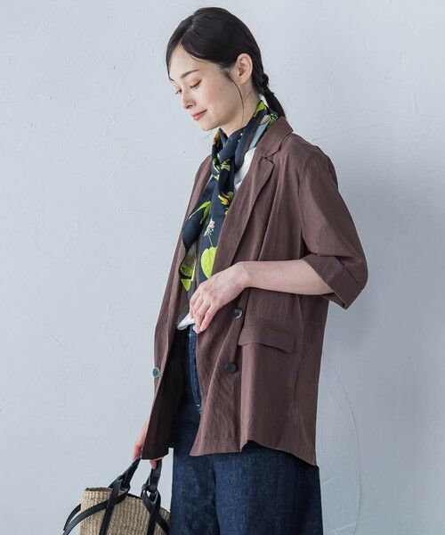 LAUTREAMONT / ロートレアモン テーラードジャケット | シアーダブルジャケット≪手洗い可能≫ | 詳細17