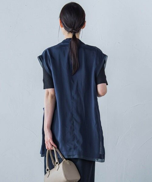 LAUTREAMONT / ロートレアモン ダウンジャケット・ベスト | 【WEB限定】フィブリルタフタロングジレ ≪手洗い可能≫ | 詳細1