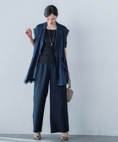 LAUTREAMONT / ロートレアモン ダウンジャケット・ベスト | 【WEB限定】フィブリルタフタロングジレ ≪手洗い可能≫ | 詳細3