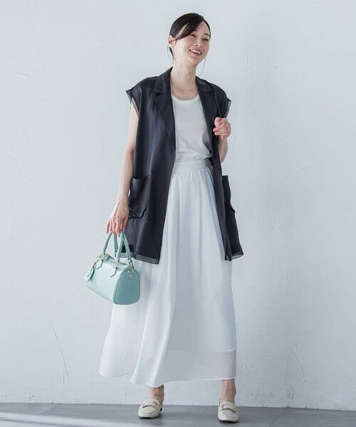 LAUTREAMONT / ロートレアモン ダウンジャケット・ベスト | 【WEB限定】フィブリルタフタロングジレ ≪手洗い可能≫ | 詳細18