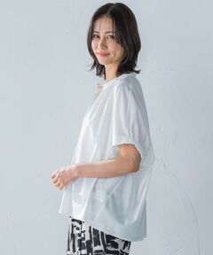 【ロートレアモン】【LAUTREAMONT】DOUBLE−TERSEYカットソー ストレッチオーガンジーカットソー≪洗濯機で洗える