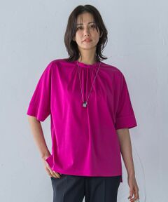 LAUTREAMONT / ロートレアモン カットソー | クールタッチギャザーネックカットソー≪洗濯機で洗える≫