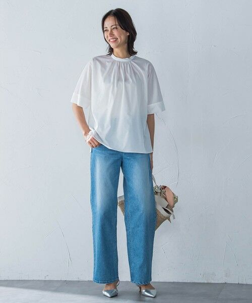 LAUTREAMONT / ロートレアモン カットソー | クールタッチギャザーネックカットソー≪洗濯機で洗える≫ | 詳細1