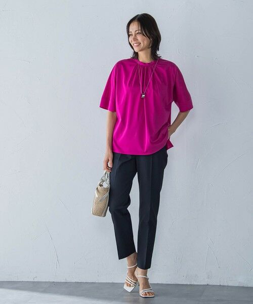 LAUTREAMONT / ロートレアモン カットソー | クールタッチギャザーネックカットソー≪洗濯機で洗える≫ | 詳細6