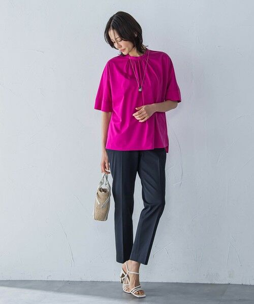 LAUTREAMONT / ロートレアモン カットソー | クールタッチギャザーネックカットソー≪洗濯機で洗える≫ | 詳細7