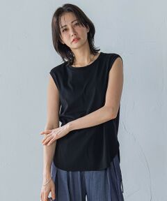 LAUTREAMONT / ロートレアモン カットソー | ラウンドヘムノースリーブカットソー≪洗濯機で洗える≫