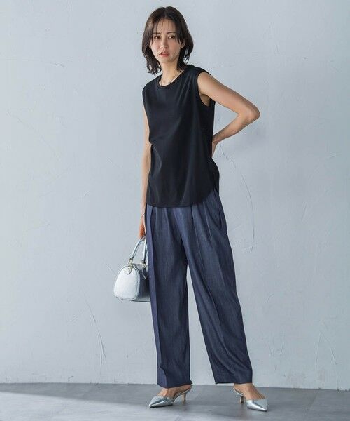 LAUTREAMONT / ロートレアモン カットソー | ラウンドヘムノースリーブカットソー≪洗濯機で洗える≫ | 詳細9