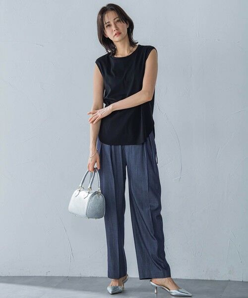 LAUTREAMONT / ロートレアモン カットソー | ラウンドヘムノースリーブカットソー≪洗濯機で洗える≫ | 詳細10