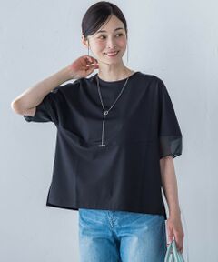 LAUTREAMONT / ロートレアモン カットソー | 袖口シアーフォルムカットソー≪手洗い可能≫