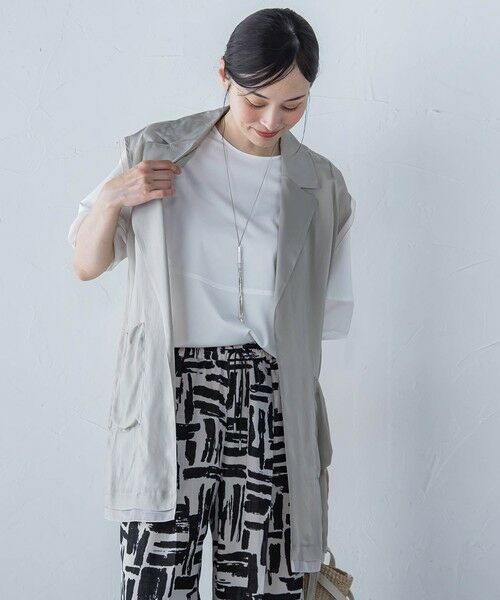 LAUTREAMONT / ロートレアモン カットソー | 袖口シアーフォルムカットソー≪手洗い可能≫ | 詳細5