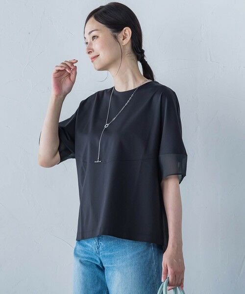 LAUTREAMONT / ロートレアモン カットソー | 袖口シアーフォルムカットソー≪手洗い可能≫ | 詳細11