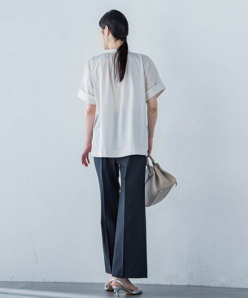 LAUTREAMONT / ロートレアモン シャツ・ブラウス | 【WEB限定】ライクアウーヴンバンドカラーブラウス≪洗濯機で洗える≫ | 詳細6