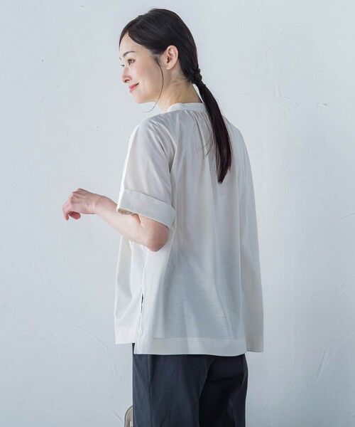 LAUTREAMONT / ロートレアモン シャツ・ブラウス | 【WEB限定】ライクアウーヴンバンドカラーブラウス≪洗濯機で洗える≫ | 詳細2