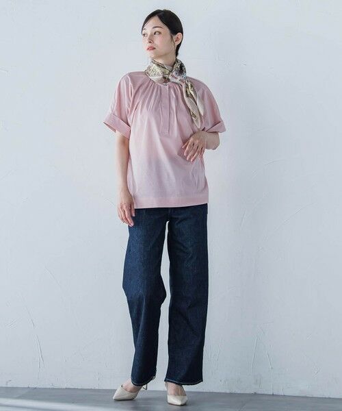 LAUTREAMONT / ロートレアモン シャツ・ブラウス | 【WEB限定】ライクアウーヴンバンドカラーブラウス≪洗濯機で洗える≫ | 詳細12